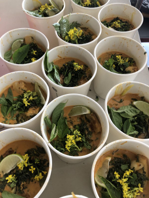 take out containers with food