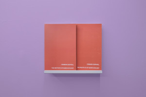 Common Survival publication mounted on wall shelf