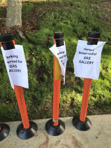 parking reserved signs