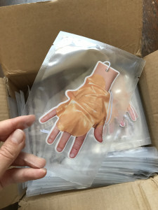 take care, hand sticker