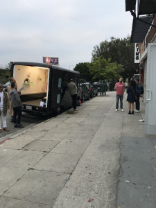 Gas opening, parked on street