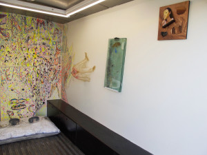 take care, exhibition install shot