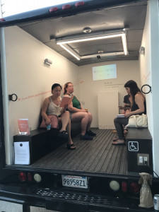 people sitting inside Gas gallery